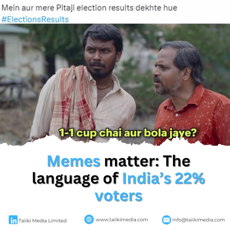 Memes matter: The language of India’s 22% voters